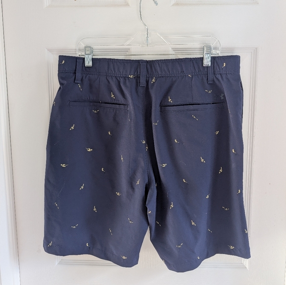 Under Armour Men's Dark Blue Patterned Shorts - Picture 2 of 2